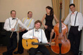 «The Jazsic Ensemble» : Nikolos Dimopoulos (flute), Thanos Mitsalas (guitar), Haralambos Heimarios (Double Bass), Dimitris Vittis (percussion), Martha Ioannidou (piano).